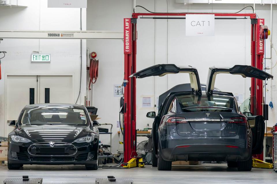 Tesla Cars, Hong Kong, China.ob Henry/UCG/Universal Images Group via Getty Images