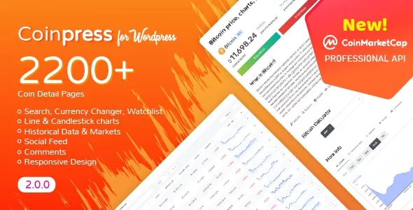 Coinpress - Cryptocurrency Pages for WordPress v2.3.1