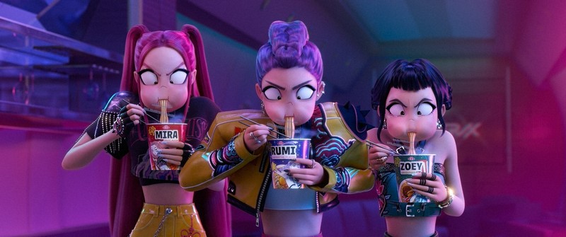「KPOPガールズ！　デーモン・ハンターズ」の一場面＝©2025 Netflix
