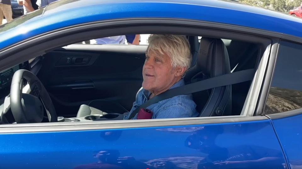 Jay Leno Crashes A Car Meet In His Mustang GTD
