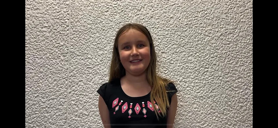 Incoming Westwood Elementary second-grader Claire offers advice for new first-graders.