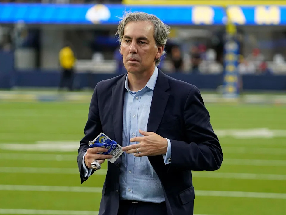 INGLEWOOD, CA - SEPTEMBER 8: Chief Operating Officer of the Rams, Kevin Demoff, during an NFL game between the Los Angeles Rams and the Buffalo Bills on September 08, 2022, at SoFi Stadium in Inglewood, CA. (Photo by Icon Sportswire)