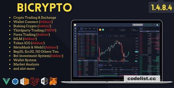 Bicrypto v1.4.8.5.4 - Crypto Trading Platform, Exchanges, KYC, Charting Library, Wallets, Binary Trading, News