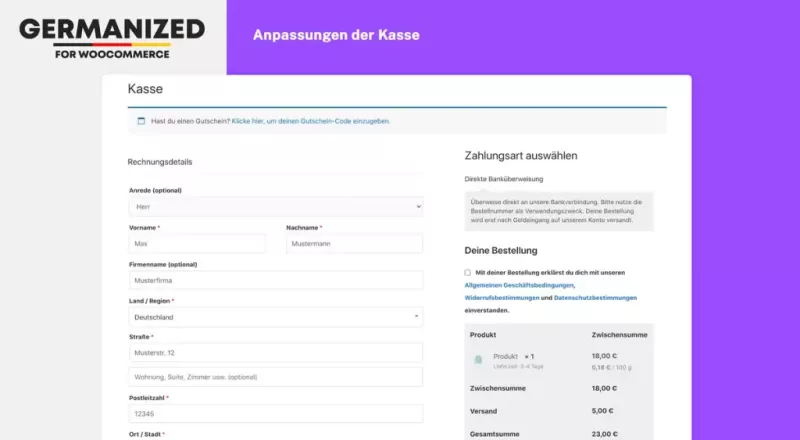 Germanized for Woocommerce Pro v4.2.8