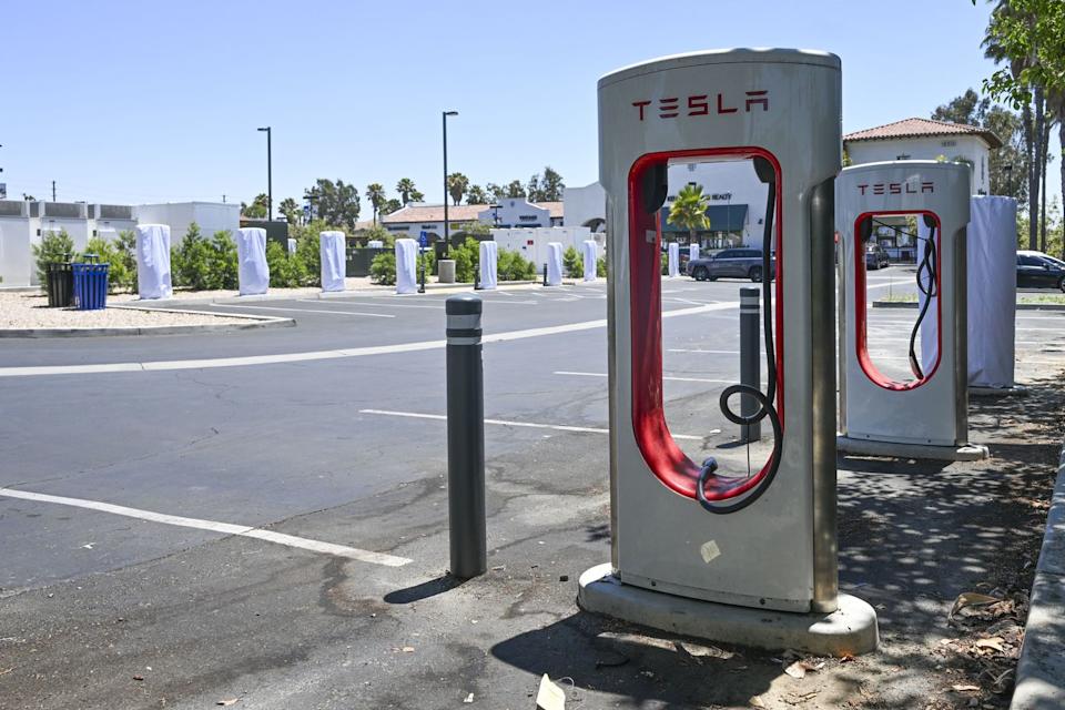 tesla charging station graveyard