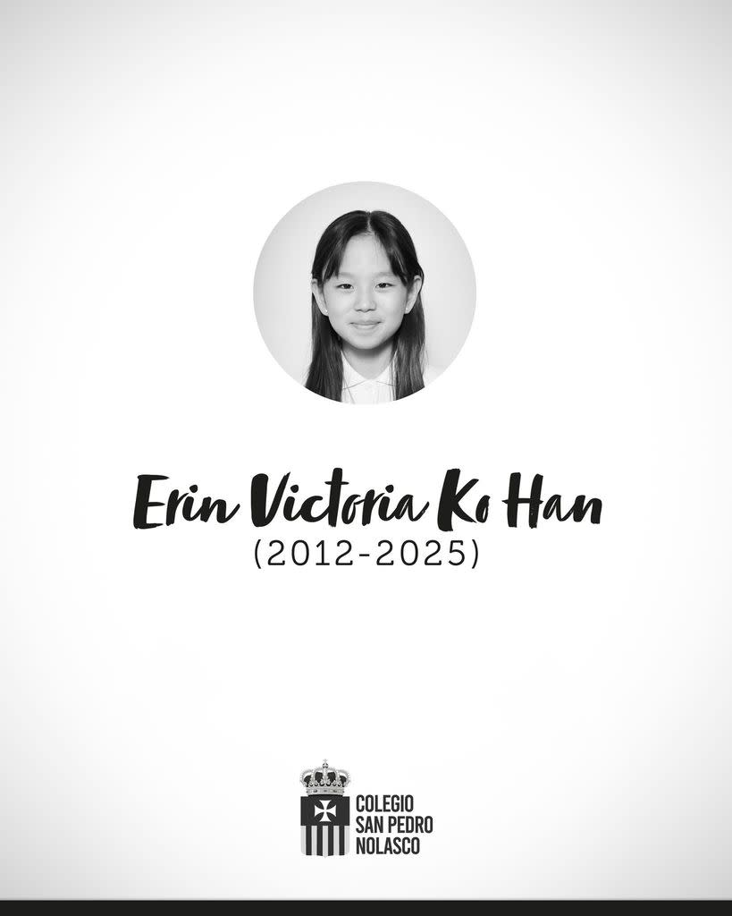 El colegio en el que estudiaba Erin compartió un mensaje en su honor
