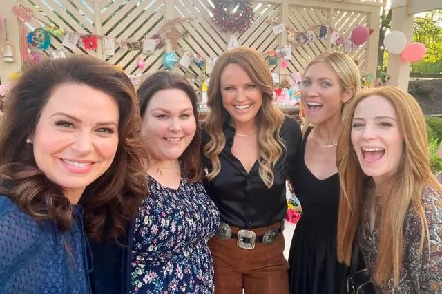 Chrissy Metz/Instagram Chrissy Metz with her 'Hunting Wives' costars, Katie Lowes, Malin Akerman, Brittany Snow and Jamie Ray Newman