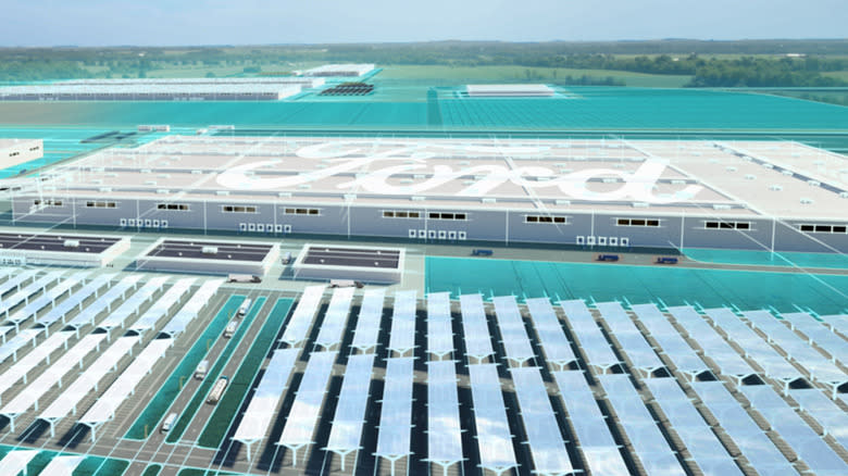 Conceptual image of Ford's battery plant in Kentucky