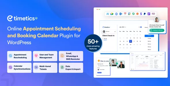 WP Timetics - Appointment Booking WordPress Plugin v1.0.33