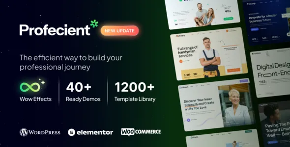 Profecient - Multipurpose Elementor Business & WooCommerce WordPress Theme v1.1.2