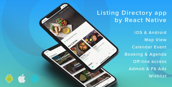 ListApp v1.7.3 - Listing Directory mobile app by React Native