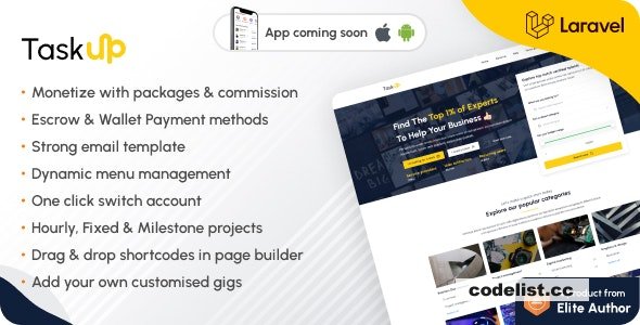 Taskup v1.4 - A Freelance and Service Finder Marketplace