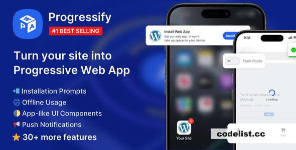Progressify v1.3.6 - Progressive Web App (PWA) for WordPress