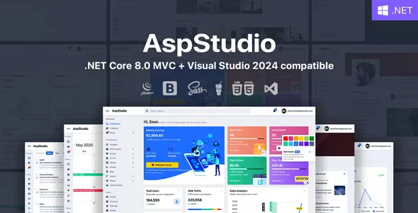 AspStudio - ASP.NET Core 7.0 MVC Bootstrap 5 Admin Template v4.1