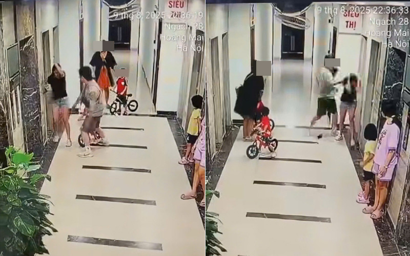 Vụ người phụ nữ bị đánh dã man ở chung cư Hà Nội: Xuất phát từ mâu thuẫn trẻ nhỏ