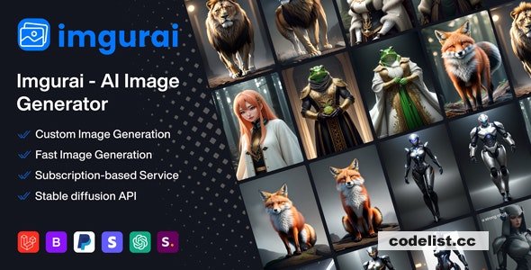 Imgurai v1.6.0 - AI Image Generator (SAAS)