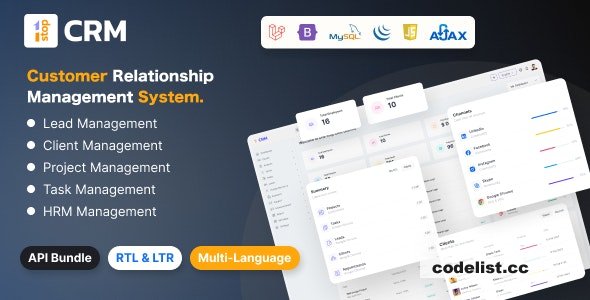 Onest CRM - Customer Relation Management System v1.0