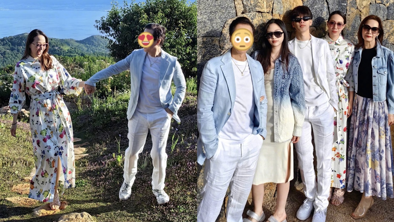 國際巨星62歲生日全家雲南大理度假　一對仔女高過爸爸模特身材