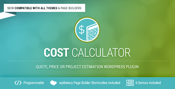 Cost Calculator v2.3.3 - WordPress Plugin