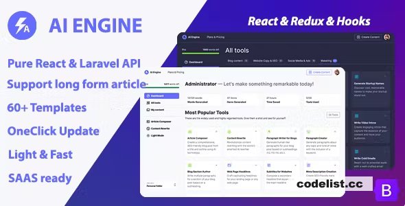 AI Engine v1.1.6 – AI Copywriter & Content Writer (SAAS)