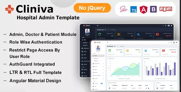 Cliniva Hospital - Angular 13+ Medical Admin Dashboard Template For Doctors & Clinics v7.1.0
