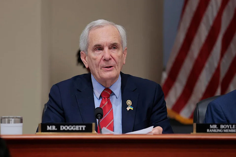 Democratic Rep. Lloyd Doggett of Texas speaks during a mark up meeting with the House Budget Committee on Capitol Hill on May 16, 2025 in Washington, D.C. / Credit: Getty Images