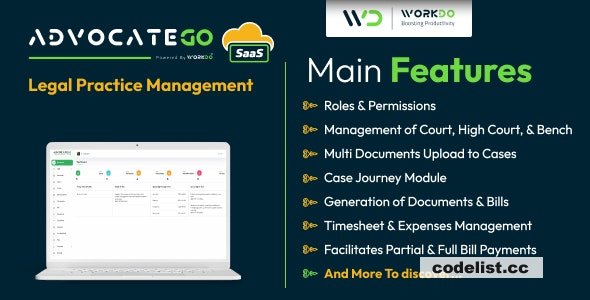 AdvocateGo SaaS v2.0.0 - Legal Practice Management - nulled