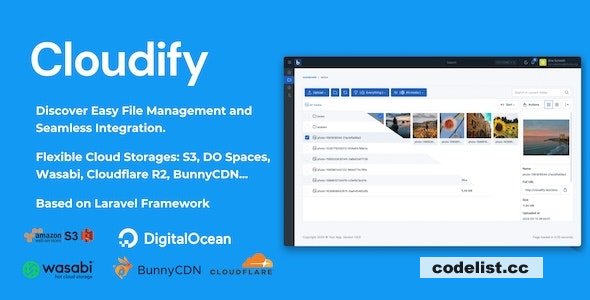 Cloudify v1.0.1 - Self-Hosted File Manager and Cloud Storage - nulled
