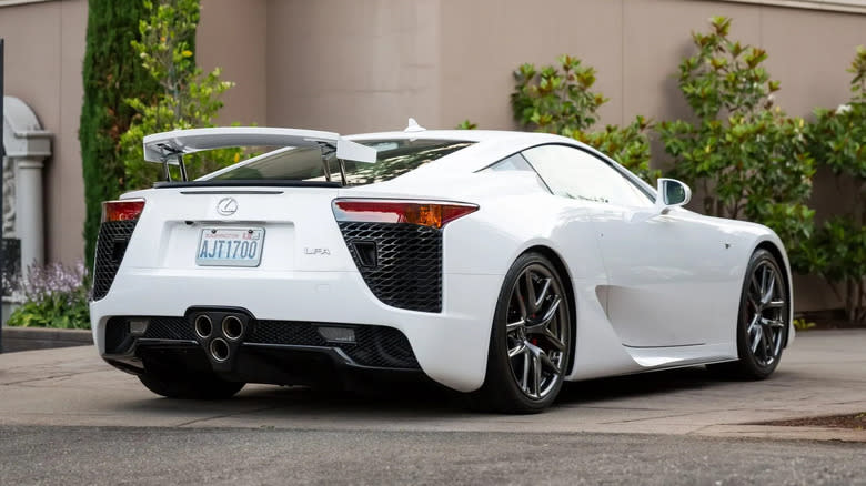 2012 Lexus LFA white rear three-quarter