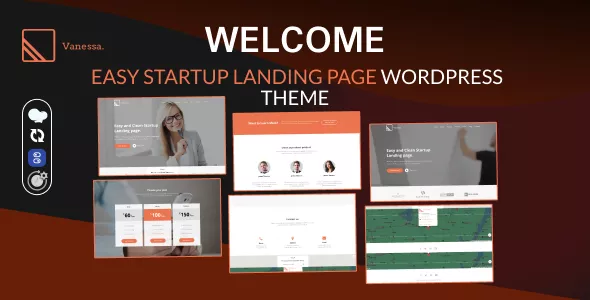 Vanessa - Easy Startup Landing Page WP Theme v1.0.8