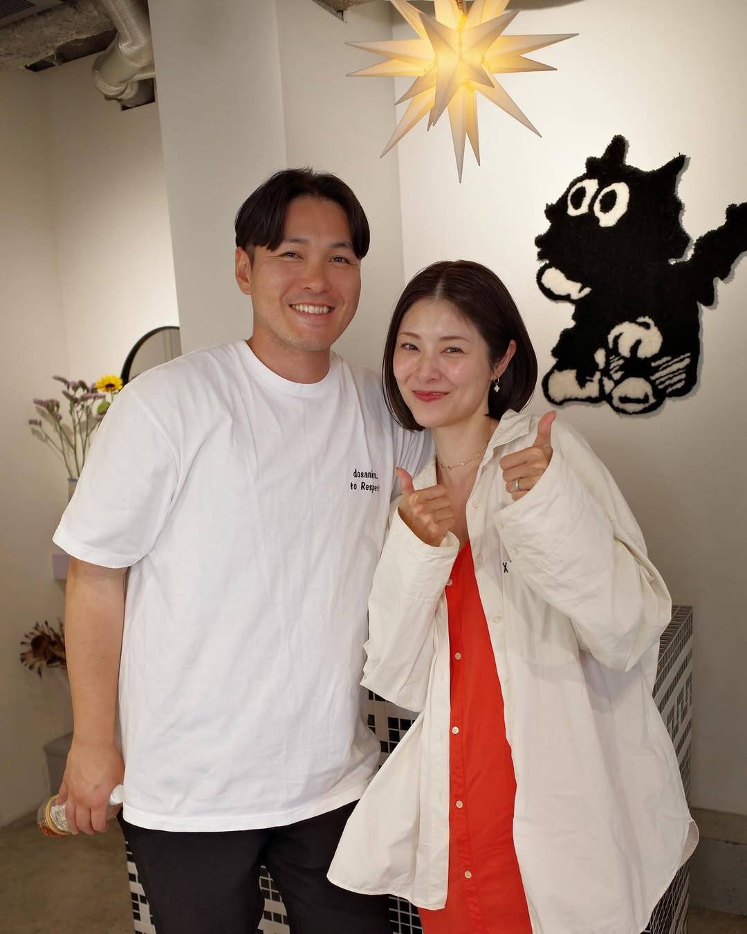 「デレデレ」大谷翔平の同期34歳が〝朝ドラ女優〟妻と結婚5年の肩寄せ合いショット披露「綺麗すぎ」