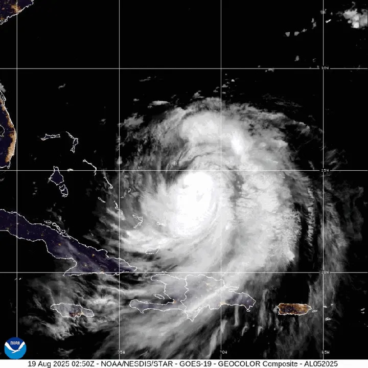 Erin slightly weaker, tropical storm watches in effect in North Carolina