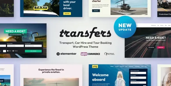 Transfers - Transport and Car Hire WordPress Theme v2.07