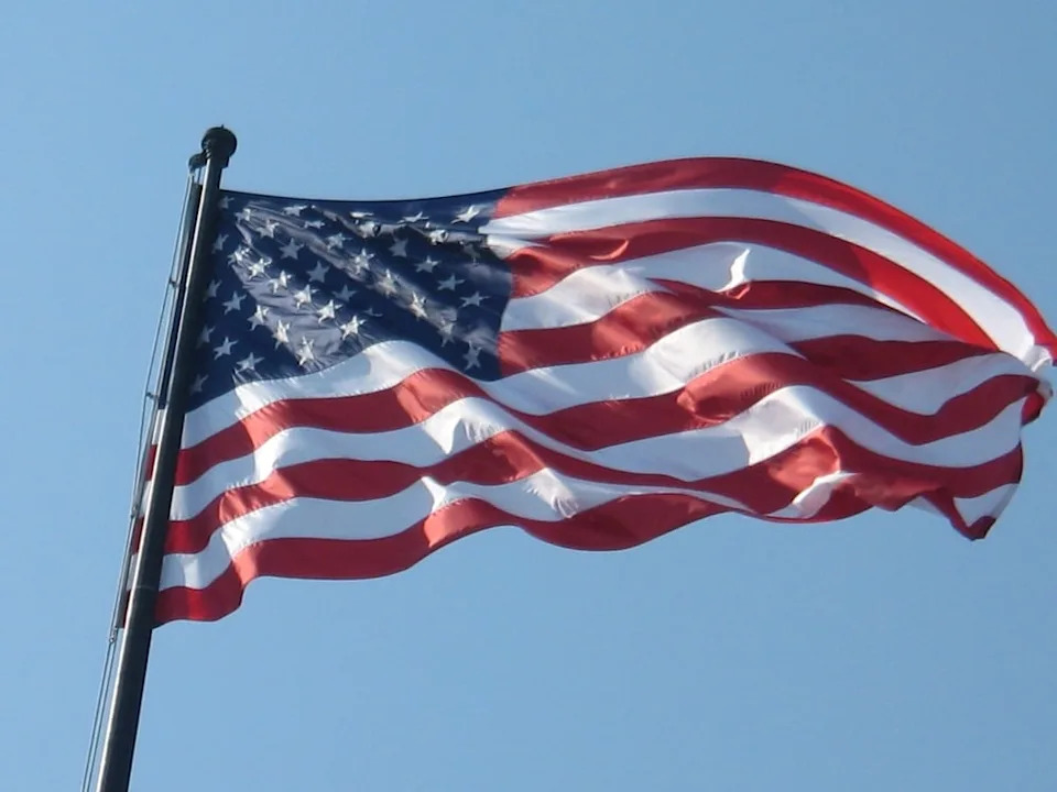 The American flag.