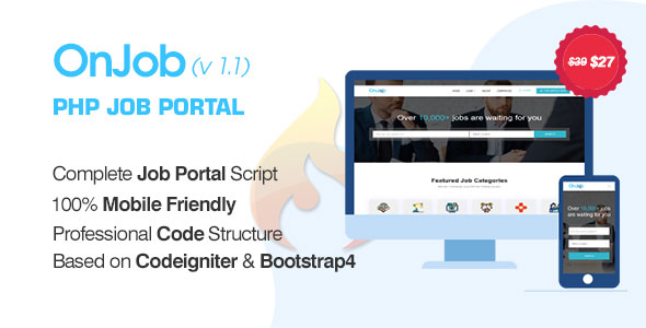 OnJob v1.1 - PHP Job Portal Application 