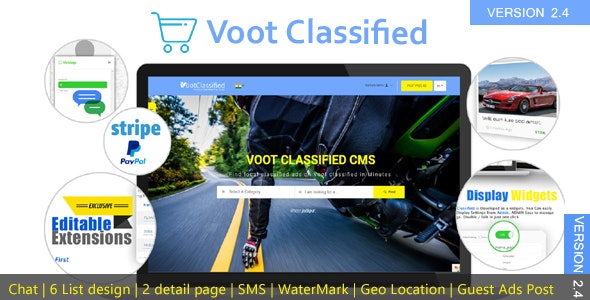 Voot Classified v2.4 - Classified Ads CMS - nulled Voot Classified v2.4 - Classified Ads CMS - nulled