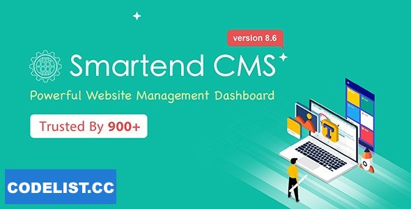 SmartEnd CMS v8.6.1 - Laravel Admin Dashboard with Frontend and Restful API