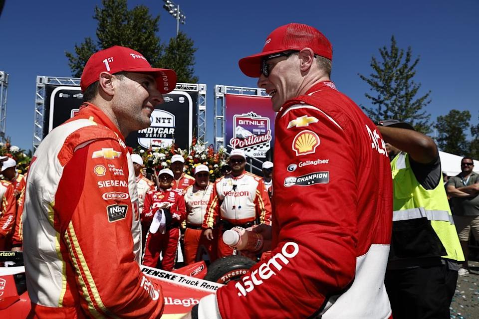 celebration at an indycar racing event