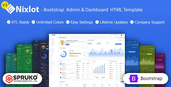 Nixlot - Bootstrap Admin & Dashboard HTML Template v3.0