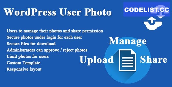 WordPress User Photo v1.0.0