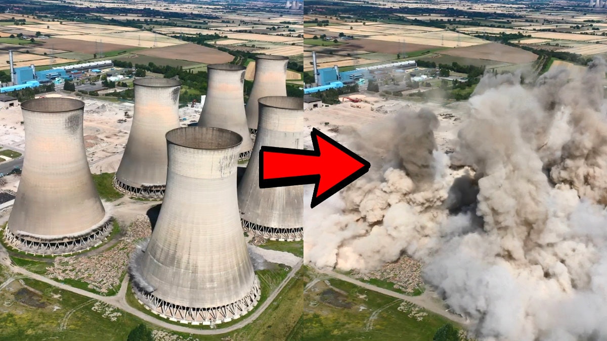 超震撼！英拆除公司「同步炸毀發電廠8座巨塔」破健力士世界紀錄