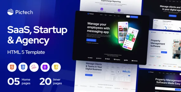 PicTech - Creative HTML5 Template for SaaS, Startup & Agency v1.0