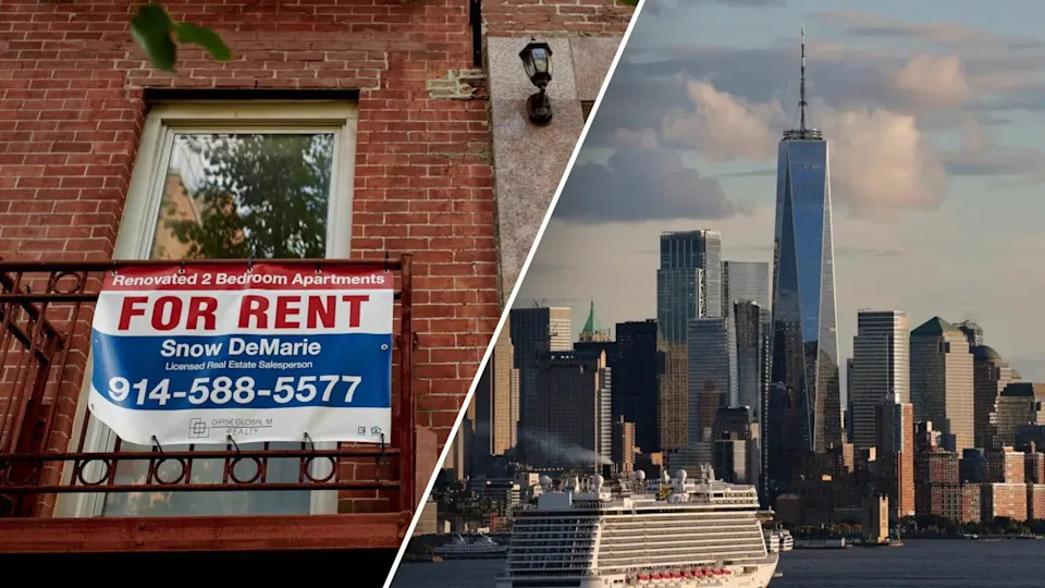 A "For Rent" sign