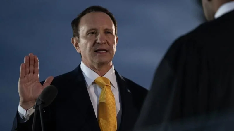 Governor Jeff Landry takes the oath of office on Jan 7, 2024. &#xa9;Governor Jeff Landry | Facebook