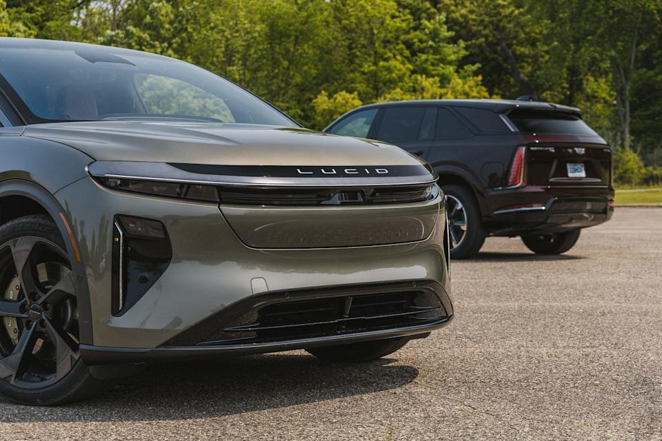 2025 cadillac escalade iq and 2026 lucid gravity