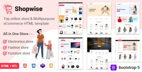 Shopwise - eCommerce Multipurpose Bootstrap 5 HTML Template v1.3