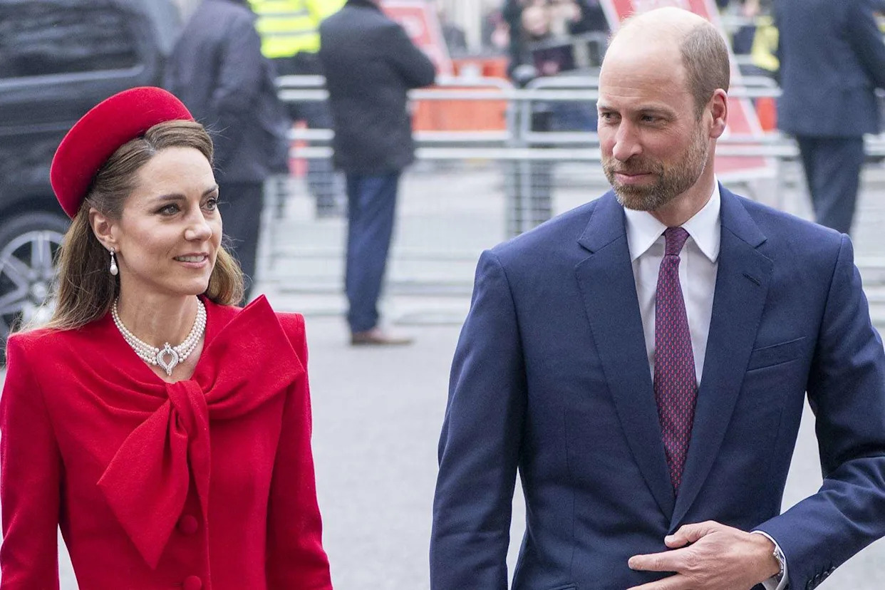  Mark Cuthbert/UK Press via Getty Kate Middleton and Prince William in March 2025