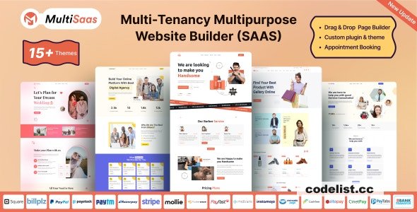 MultiSaas v2.4.0 - Multi-Tenancy Multipurpose Website Builder (Saas) - nulled