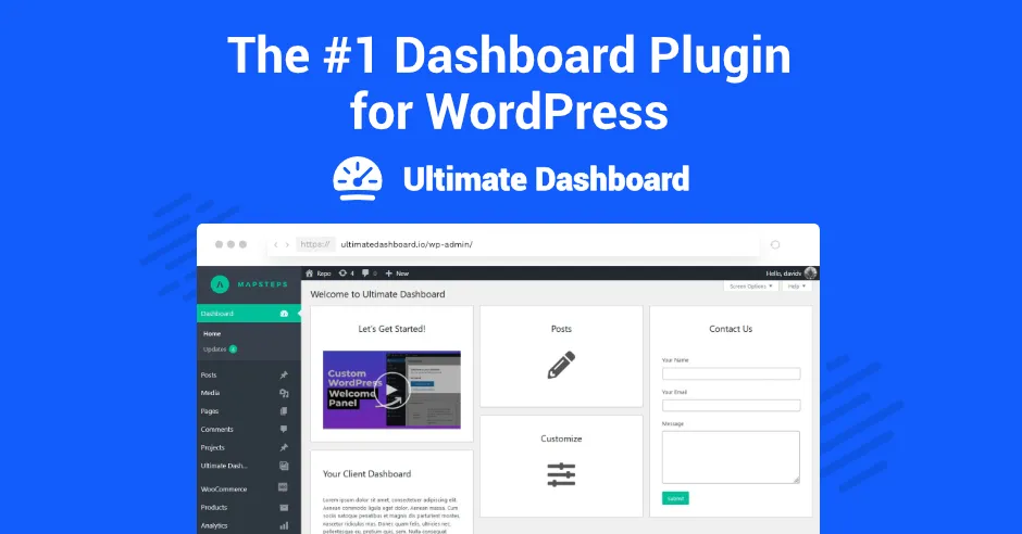 Ultimate Dashboard Pro - Customize and Simplify Admin WordPress Dashboard v3.10.4