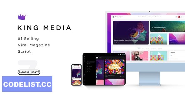 KING Media v7.3 - Viral News Video Magazine - nulled